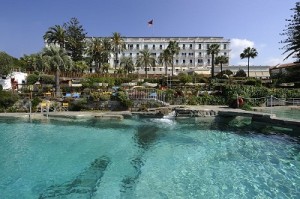 Piscina dell'Hotel Royal, Sanremo, Liguria.