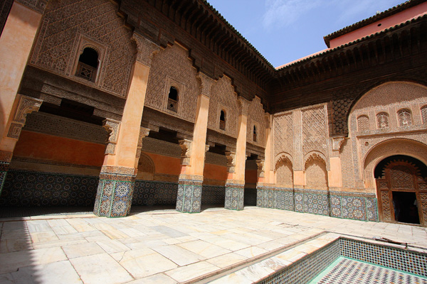 L'antica Medersa Ben Yussef a Marrakech. Foto di Elena Bianco