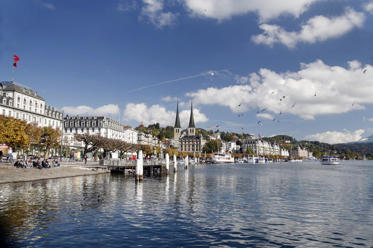 Lungo il lago di Lucerna